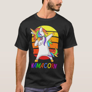 Womens Funny Mamacorn Unicorn Costume Mom Mother's T-Shirt