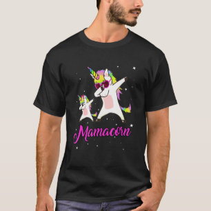 Womens Funny Mamacorn Unicorn Costume Mum Mother's T-Shirt