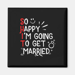 Womens Funny Marriage Gift Hilarious Groom Bride W Magnet