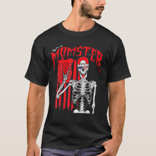 Womens Funny Momster Halloween Mum Costume Family T-Shirt