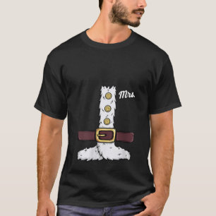 Womens Funny Mrs Claus Matching Couples His Her Mr T-Shirt