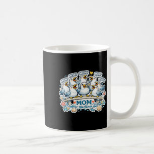 Womens Funny Mum Yelling Seagull Mothers Day Ocean Coffee Mug