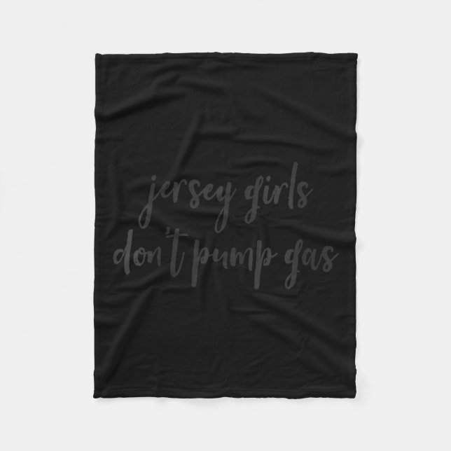 Womens Funny New Jersey Women, Jersey Girls Don't  Fleece Blanket (Front)