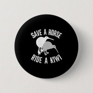 Womens Funny New Zealand Kiwi Meme Quote Save A Ho 6 Cm Round Badge