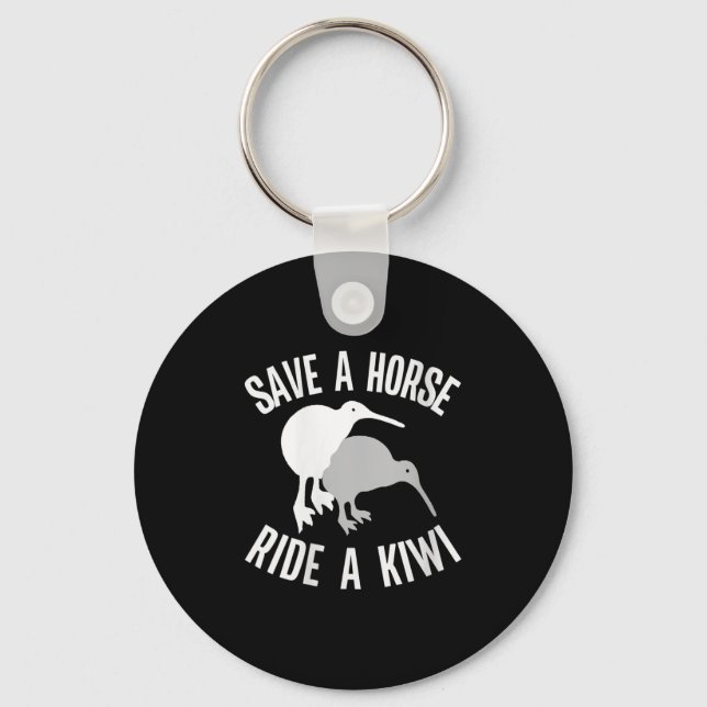 Womens Funny New Zealand Kiwi Meme Quote Save A Ho Key Ring (Front)