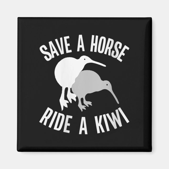 Womens Funny New Zealand Kiwi Meme Quote Save A Ho Magnet (Front)