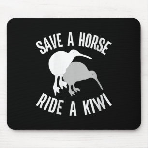 Womens Funny New Zealand Kiwi Meme Quote Save A Ho Mouse Pad