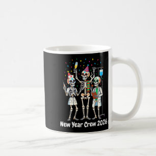 Women's Funny Nurse Skeleton New Year Crew 2026 Er Coffee Mug