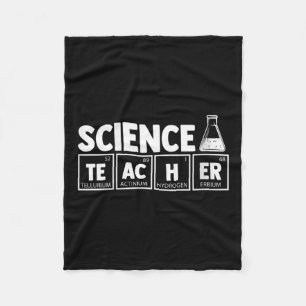 Womens Funny Periodic Table Science Teacher Nerd C Fleece Blanket