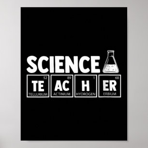 Womens Funny Periodic Table Science Teacher Nerd C Poster