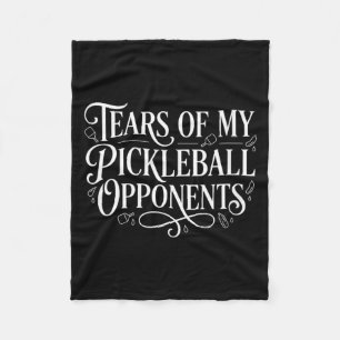 Women's funny player pickle ball tears of fleece blanket