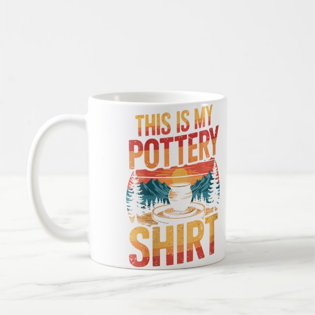 Womens Funny Pottery Coffee Mug (Left)