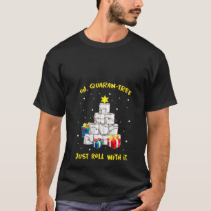 Womens Funny Quarantine Christmas 2020 Toilet Pape T-Shirt