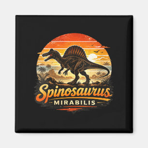 Womens Funny Retro Snosaurus Dinosaur Snosaurus Magnet