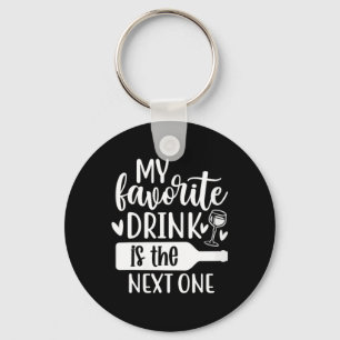 Womens Funny Sarcastic Drinking Alcohol Offensive Key Ring