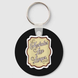 Womens Funny Sarcastic Humour Sarcasm Quote Holes Key Ring