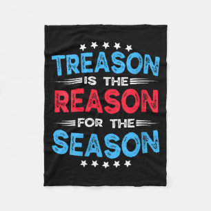 Womens Funny Saying Quote Humour Sarcastic Treason Fleece Blanket