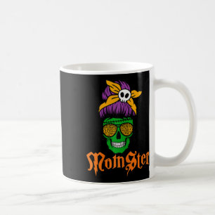 Womens Funny Scary Momster Mum-ster Monster Skull Coffee Mug