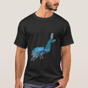 Womens Funny Scuba Dive Scuba Diver Retro Vintage T-Shirt