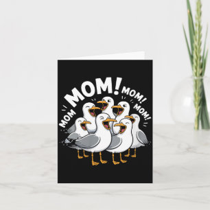 Womens Funny Seagull Mum Mum Animal Mothers Day Card