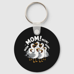 Womens Funny Seagull Mum Mum Animal Mothers Day Key Ring