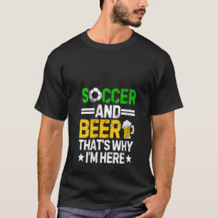 Womens Funny Soccer And Beer Daddy Father's Day Dr T-Shirt