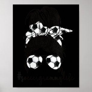 Womens Funny Soccer Grammy Life Soccer Player Gram Poster