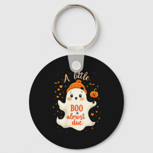 Womens Funny Soky Pregnancy A Little Boo Is Almost Key Ring