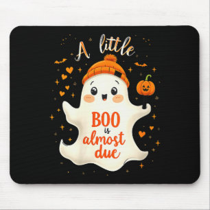 Womens Funny Soky Pregnancy A Little Boo Is Almost Mouse Pad