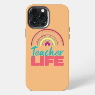 Womens Funny Teacher Life Cute Teacher Gift Back iPhone 13 Pro Max Case