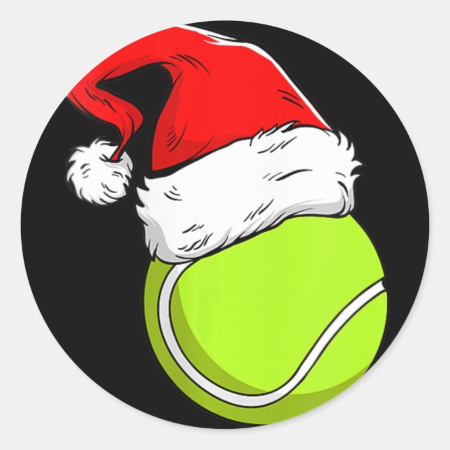 Womens Funny Tennis Coach Player Gift Ball Christm Classic Round Sticker (Front)