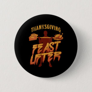 Womens Funny Thanksgiving Workout Bodybuilding Gym 6 Cm Round Badge
