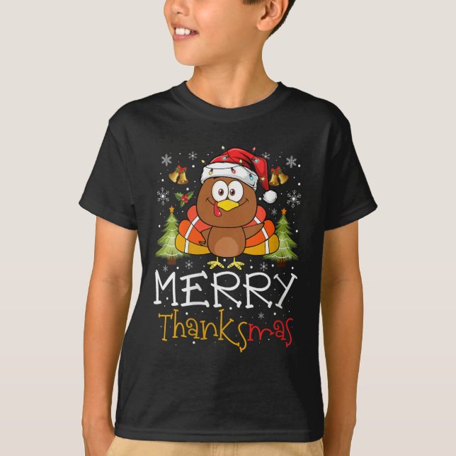 Womens Funny Thanksmas 2025 Merry Thanksmas Thanks T-Shirt (Front)