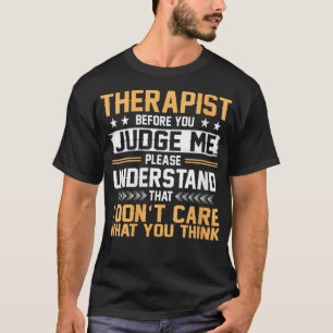Womens Funny Understand That Therapist VNeck  T-Shirt