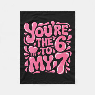 Women's Funny Valentines Day 67 Meme Couples You'r Fleece Blanket