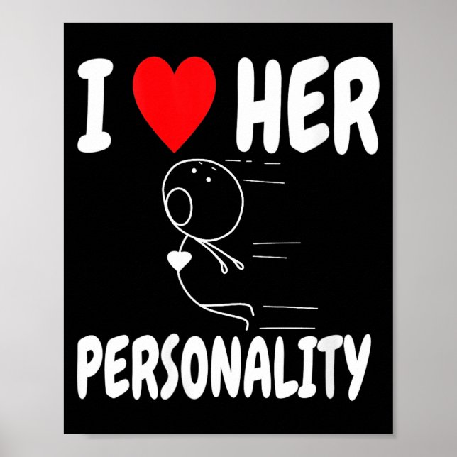 Women's Funny Valentine's Day Couple Matching I Lo Poster (Front)