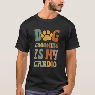 Womens Funny Vintage dog pet groomer salon Dog gro T-Shirt