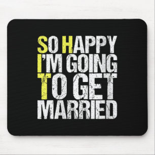 Womens Funny Wedding Gift Sarcastic Groom Bride V- Mouse Pad