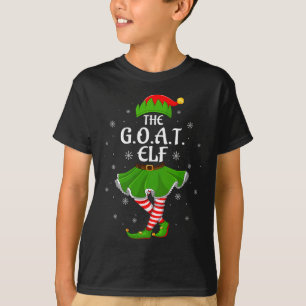 Womens G.o.a.t Elf Christmas Family Girls Women El T-Shirt