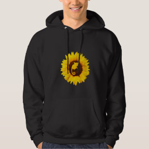 Womens Galago For Women Men Monkey Lemur Sunflowe Hoodie