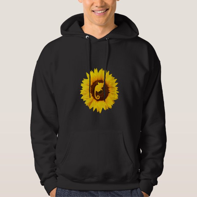 Womens Galago  For Women Men Monkey Lemur Sunflowe Hoodie (Front)