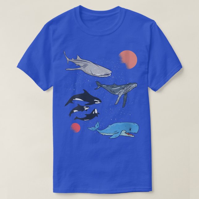 Womens Galay Space Whale Shark Beluga Humpback Oce T-Shirt (Design Front)