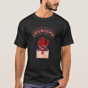 Womens Galentines Day Outfit Women Friendship Hear T-Shirt
