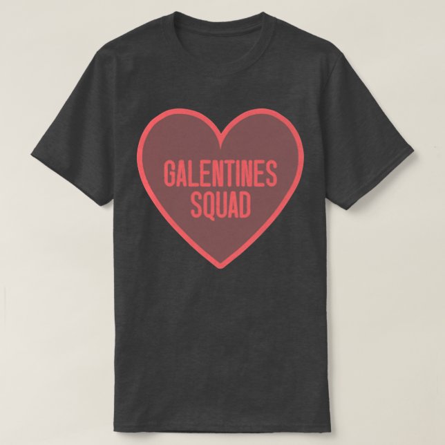 Womens Galentines Day Squad Bff Valentines Day Fri T-Shirt (Design Front)