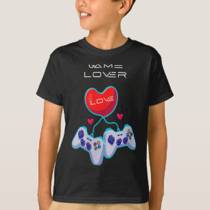 Womens Gamer Couple Love Gamepad Heart Humor Theme T-Shirt