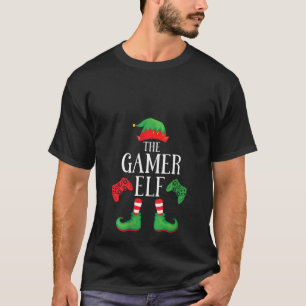 Womens Gamer Elf Matching Group Xmas Gaming Funny  T-Shirt