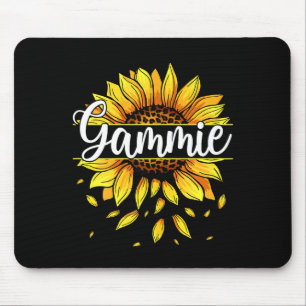 Womens gammie with yellow sunflower floral graphic mouse pad