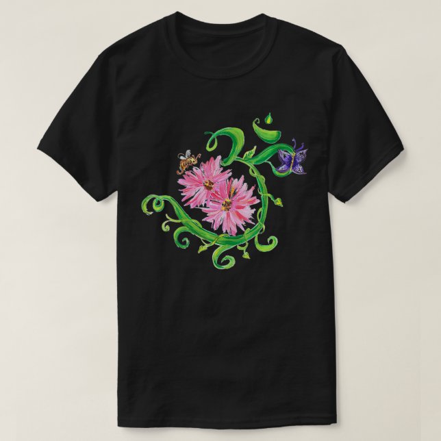 Womens Garden Om VNeck  T-Shirt (Design Front)