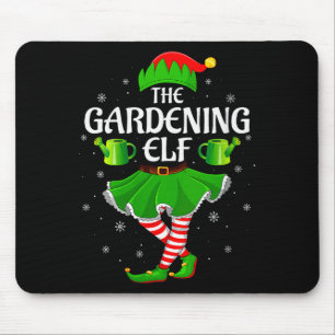 Womens Gardening Elf Christmas Family Girls Women  Mouse Pad