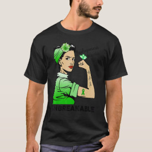 Womens Gastroparesis Warrior Unbreakable Mont Gree T-Shirt
